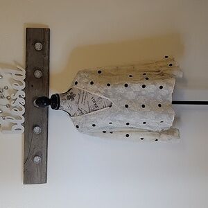 Zara Polka-dot Blouse SZ Med